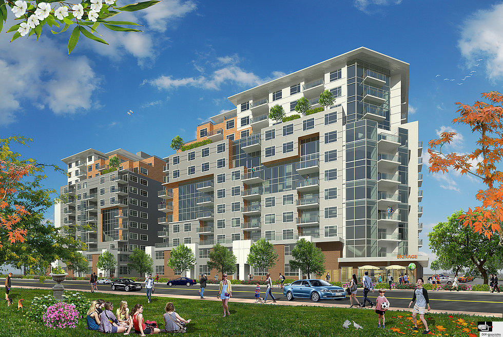 Edmonton Tweddle Place Development 42.06m 12s Regency Developments DER + Associates
