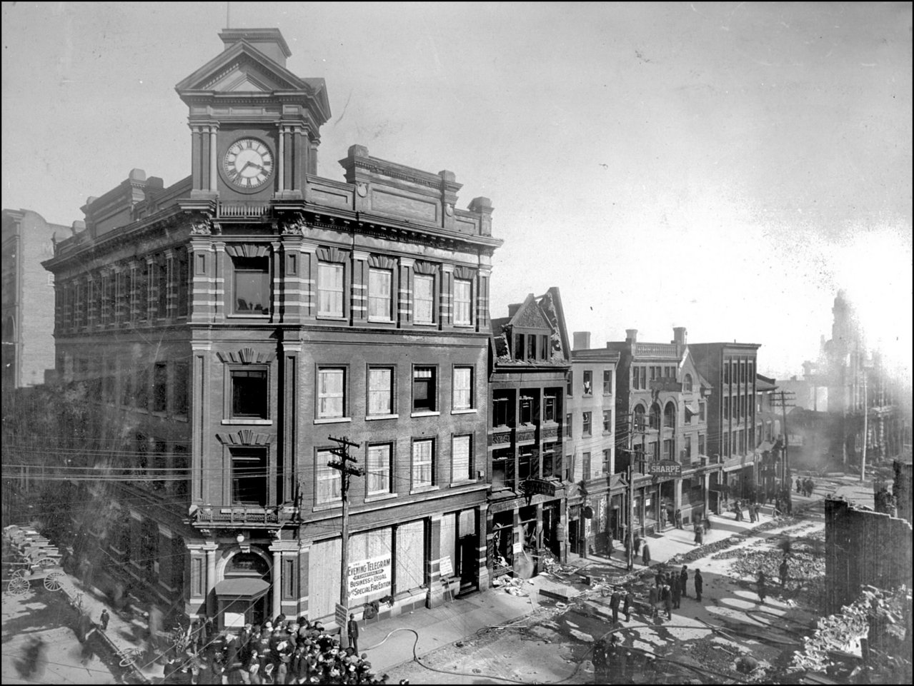 Aftermath of Toronto's 1904 fire - Bay at Melinda (at the very edge of destruction) TPL.jpg