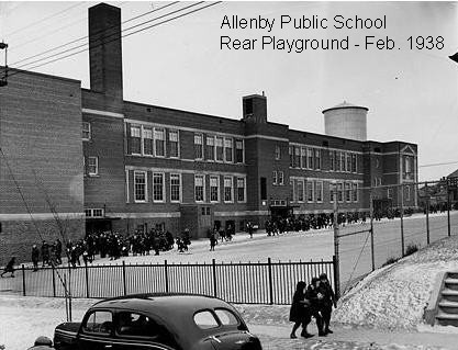 Allenby Public School. Photo taken of the back of the school from St. Clements Avenue in Febru...jpg