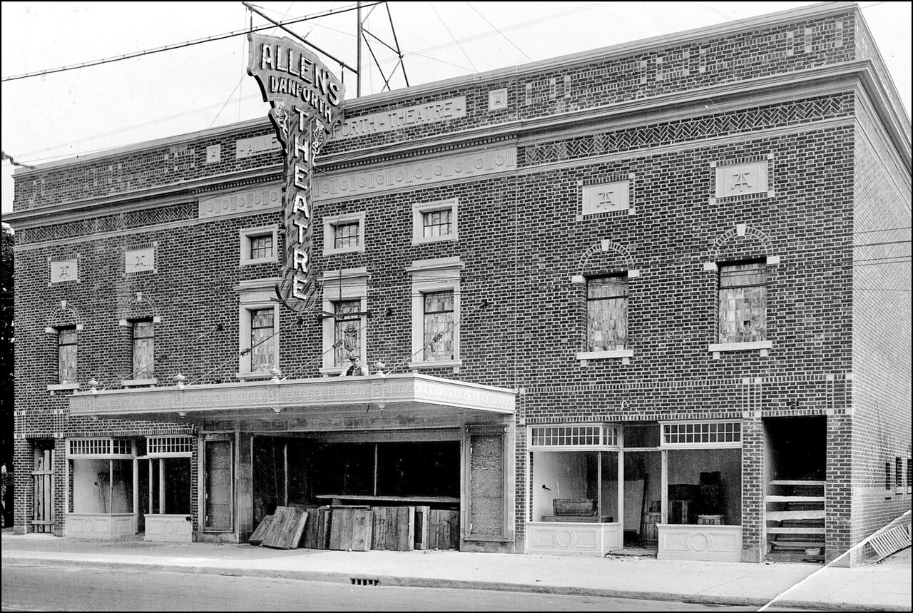 Allen's Danforth Theatre under construction 1918, Danforth Ave., S side, E of Broadview Ave.  ...jpg