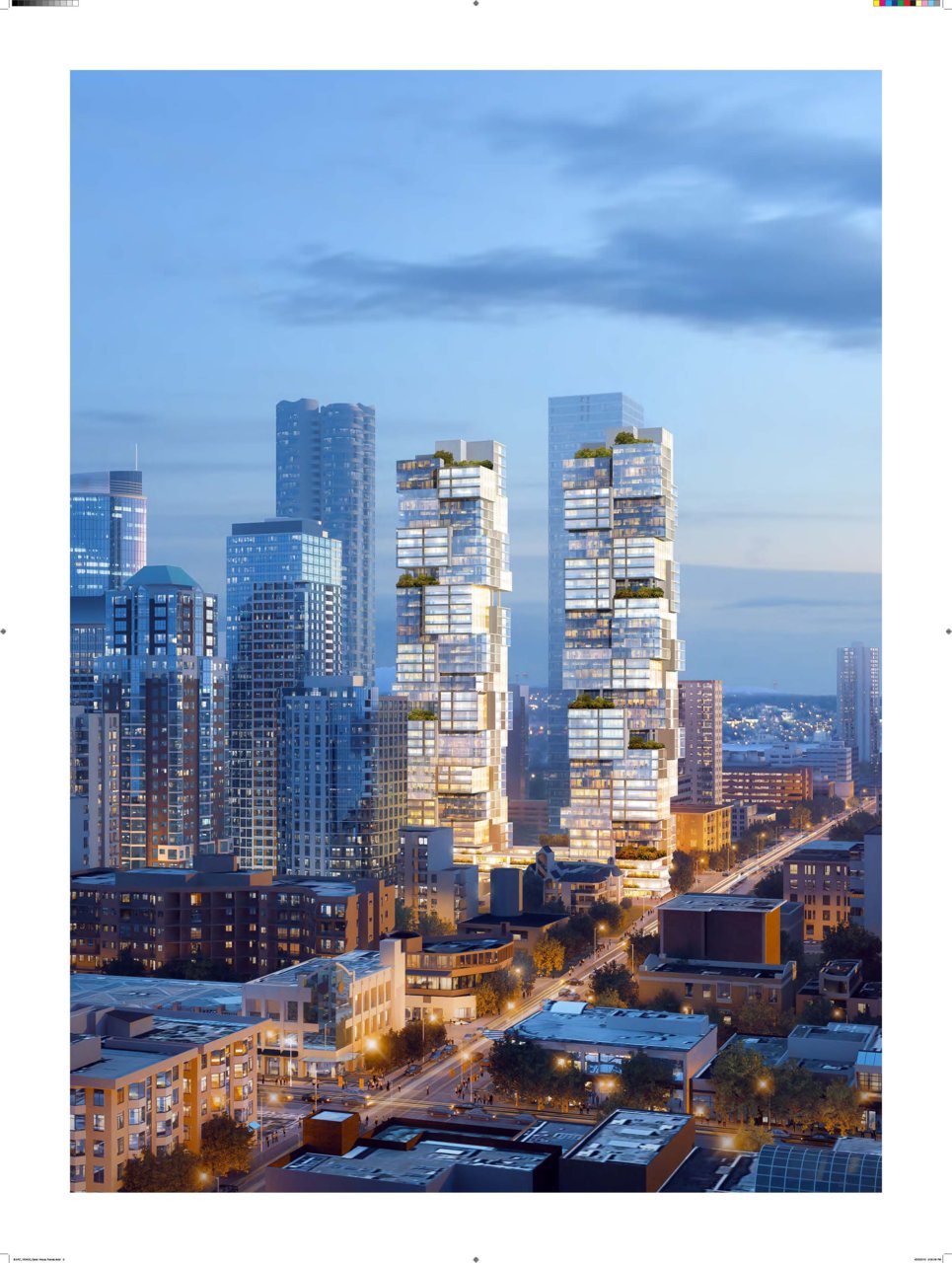 VANCOUVER 10401080 Barclay Street 2 towers 168m 59 fl & 57 fl