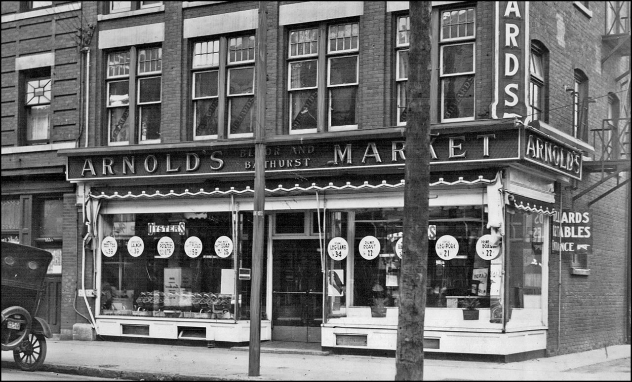 Arnold's Market- Bloor at Loretto Lane (near Bathurst St.)   1927   TPL.jpg