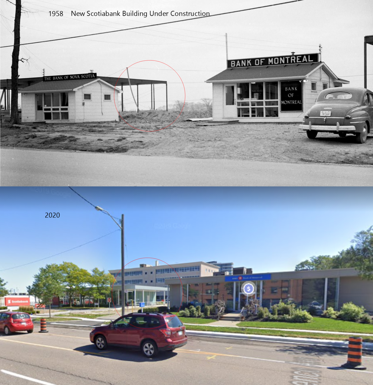 Bank of Montreal and the Bank of Nova Scotia branches, south side of Lawrence Avenue East, wes...png