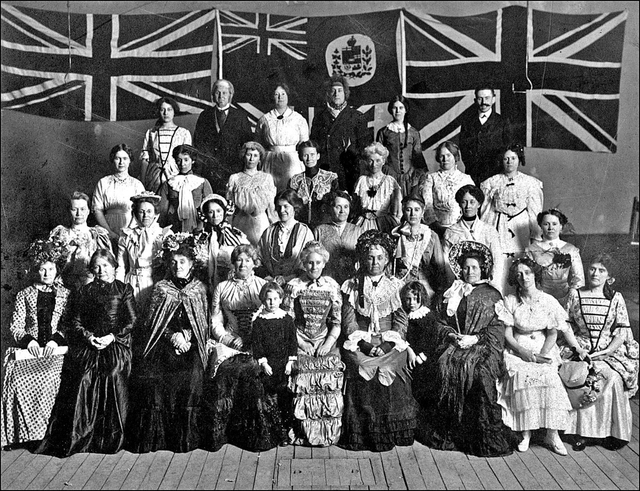 Cast of play produced by women of East Toronto, and William Hillock-upper right 1908   TPL.jpg