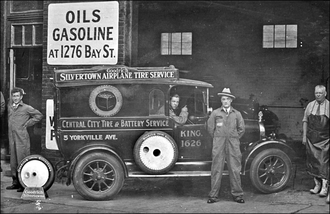 Central City Tire & Battery Service, Yorkville Ave., south side, west of Yonge St. 1930  TPL.jpg