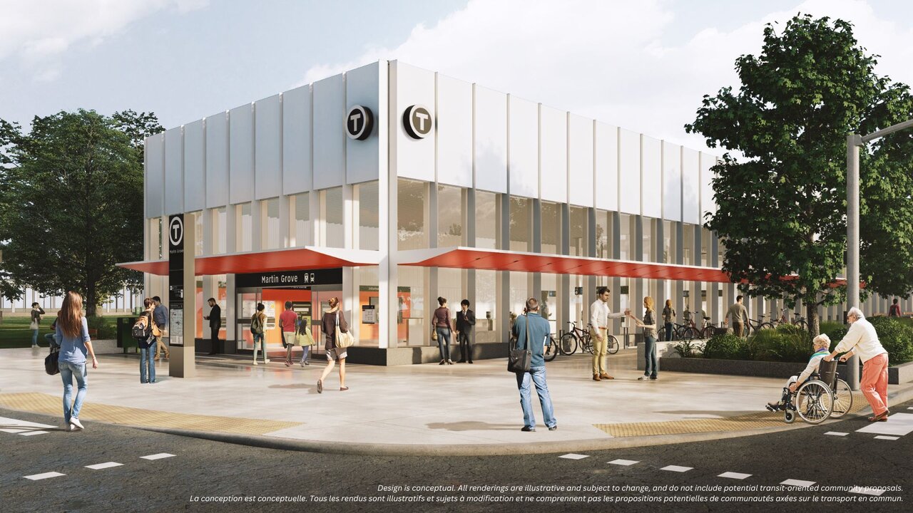 Conceptual rendering showing a street-level view of the future Martin Grove Station.jpg