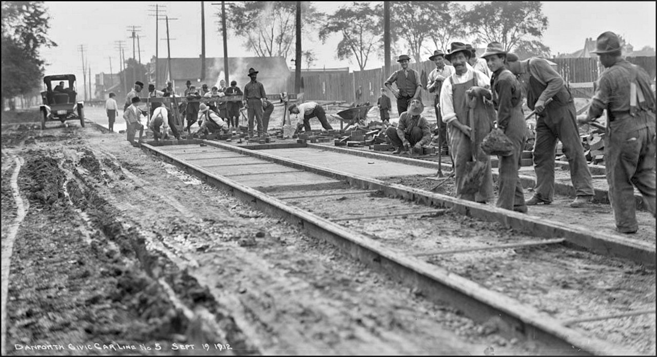 Danforth Ave. (Bloor St?) looking east from west of Jarvis St. 1912  CTA.jpg