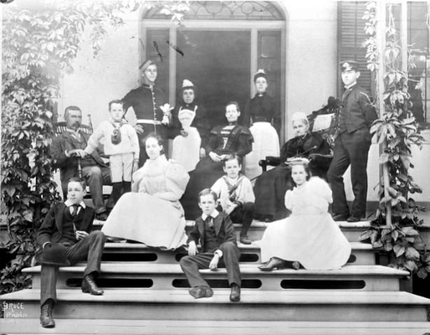 Denison, Frederick Charles, 1846-1896, Family at his house Rusholme, Dundas St. W., north west l.jpg