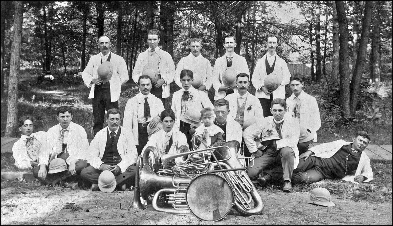 East Toronto Band, at practice on A.E. Ames property, Kingston Rd., s. side, between Lee Ave. ...jpg