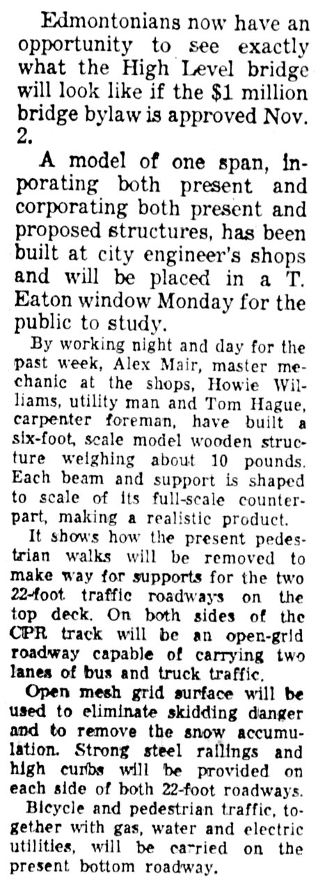 Edmonton Bulletin, High Level Bridge, Proposed 1949 Modification.jpg