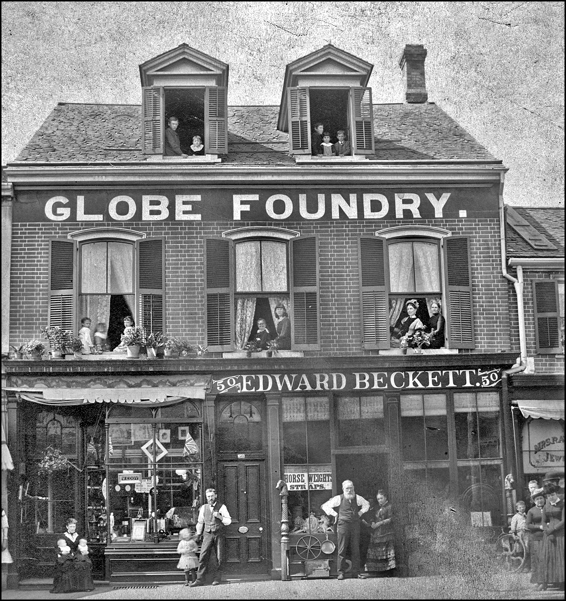 Edward Beckett, Globe Foundry, 50 Queen St. W., n. side, between James & Bay Sts. 1882 TPL.jpg