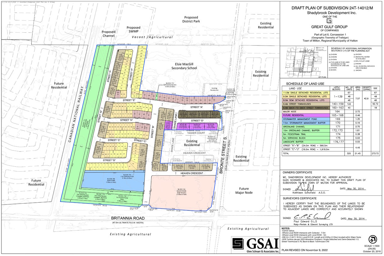 Toronto Shadybrook Milton Development ?m 8s Great Gulf BDP