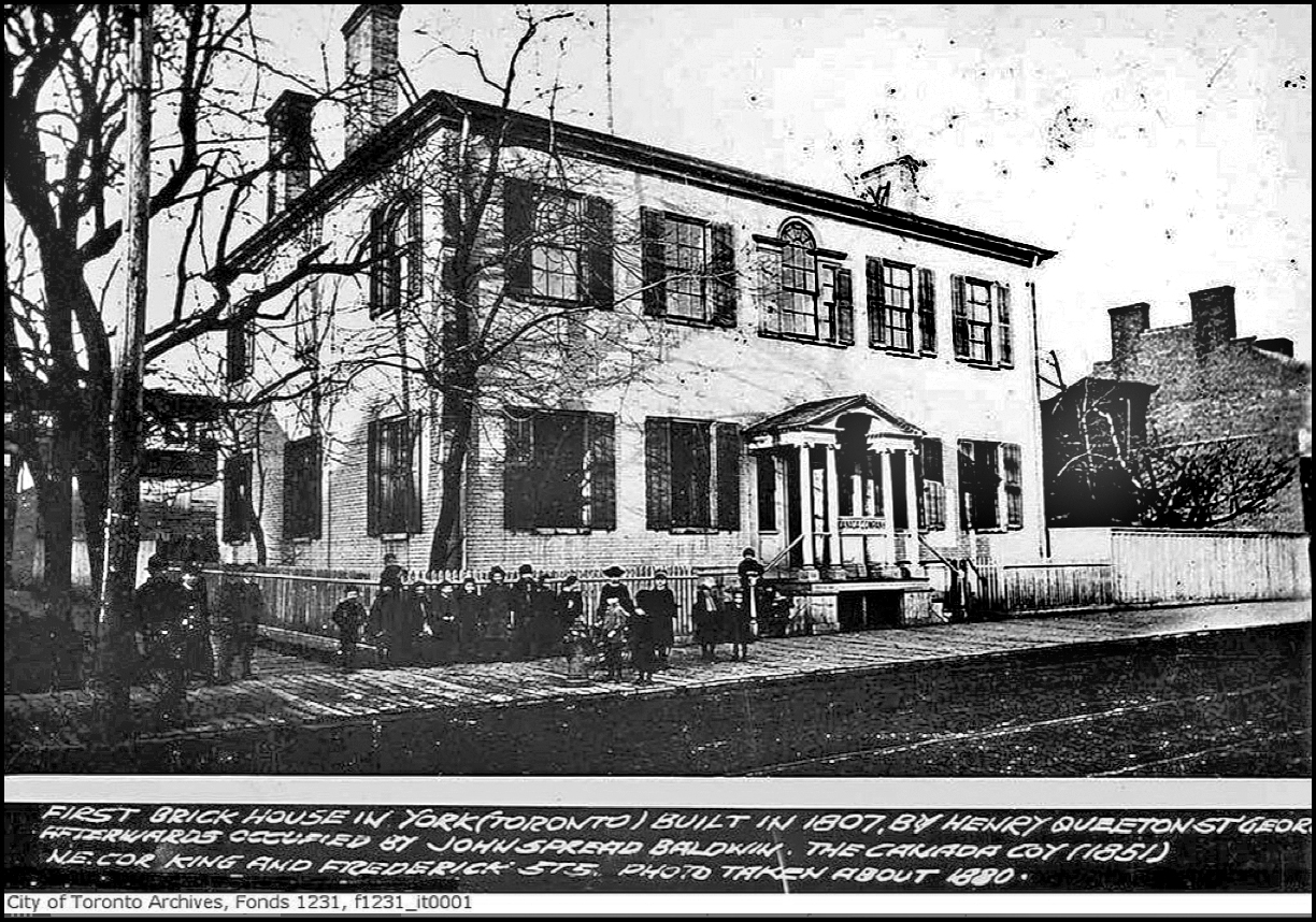 first brick house in York-King at Frederick N:E c.1880.jpg