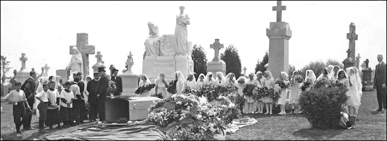 Funeral of Mrs. Josephine Puccini, wife of a prominent Italian merchant of this city   1922   ...jpg