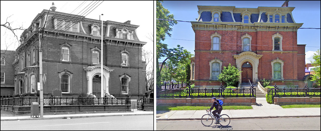 George Brown house, Beverley St., N:W corner Baldwin St. 1957 TPL.jpg