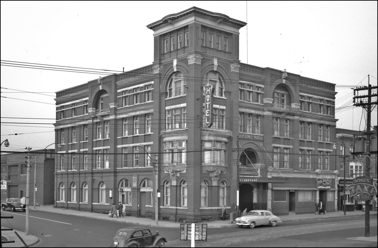 Gladstone House, Queen St. W., north east corner Gladstone Ave. 1952  TPL.jpg