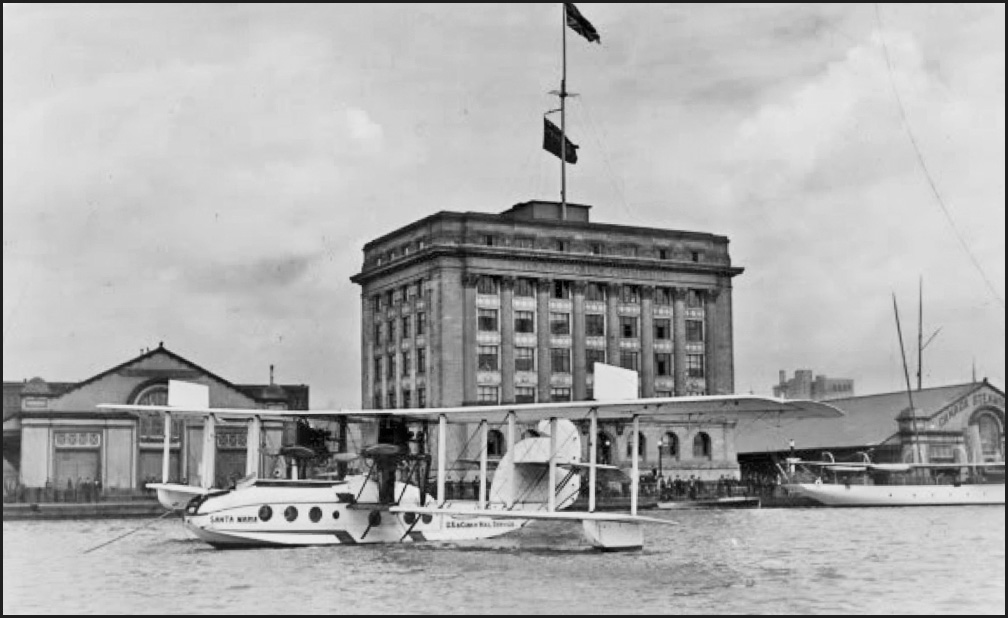 Harbour Com Bldg and seaplane 1921.jpg