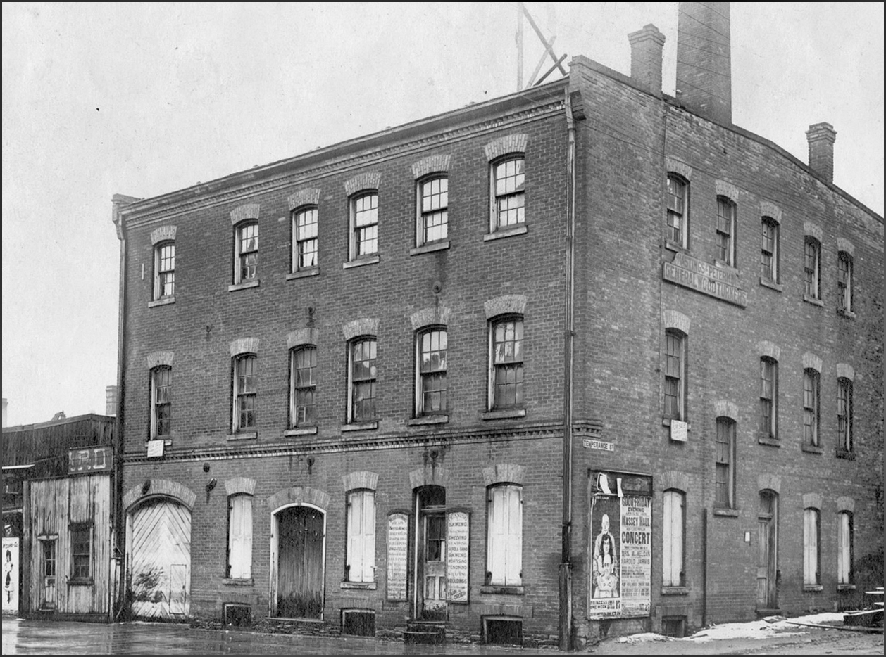 Hastings & Peterkin, planing mill, Bay St., south west corner Temperance St. 1905  TPL.jpg
