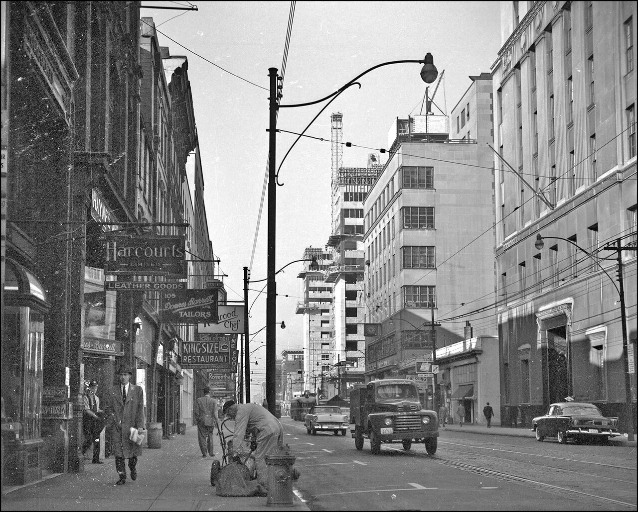 King St. W. looking W from E of York St. 1956  TPL.jpg