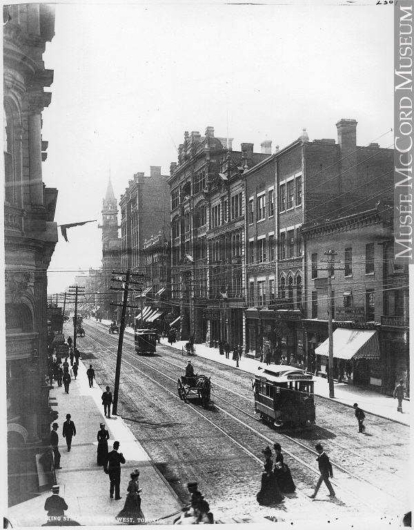King Street looking west, Toronto, ON, about 1890.jpg
