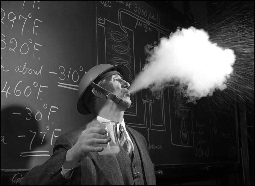 Liquid air experiment by Prof. John Satterly U. of T. 1950 LAC.jpg