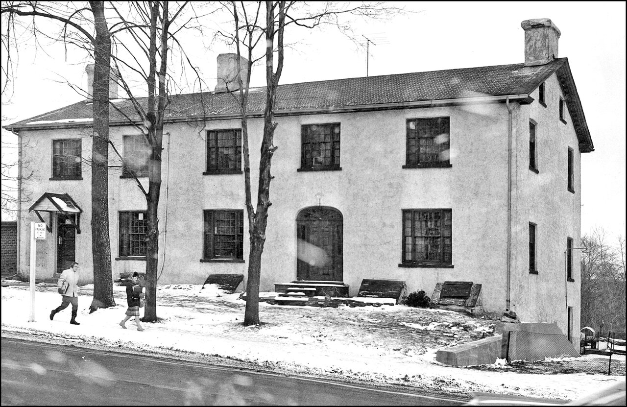 Montgomery's Inn, Dundas Street West, southeast corner of Islington Avenue, Etobicoke 1962  TPL.jpg