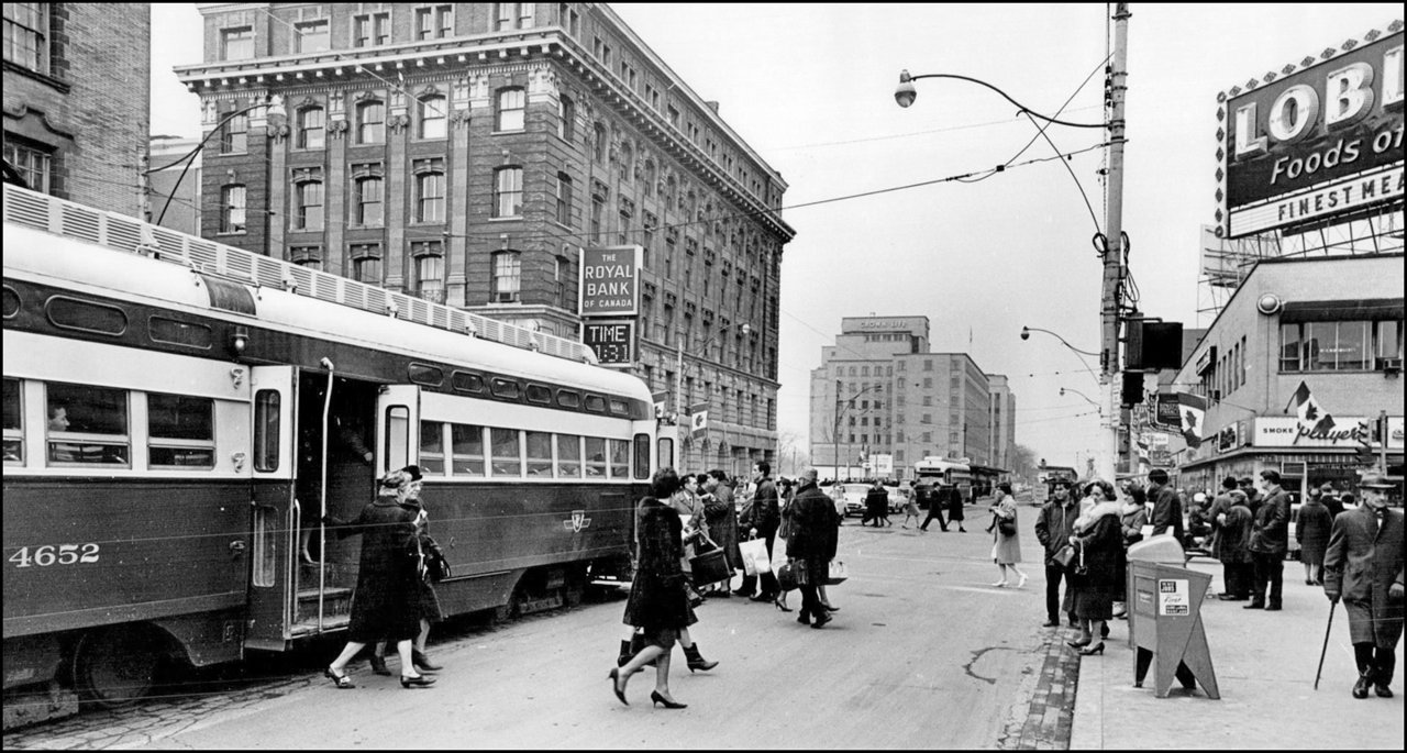 North-east corner of Bloor and Yonge Sts. 1965   TPL.jpg