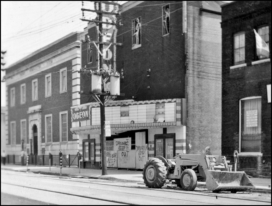 Odeon Theatre, Queen St. W., S. side, between Jameson Ave. and Dowling Ave. 1971 TPL.jpg