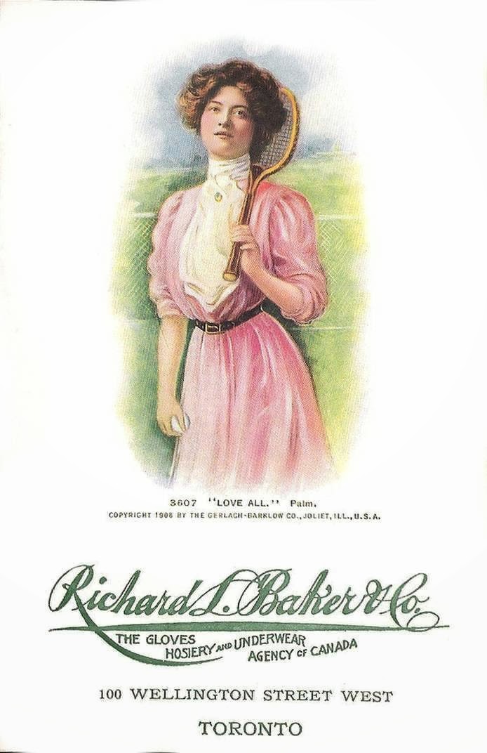 POSTCARD - TORONTO - RICHARD L BAKER - 100 WELLINGTON W - GLOVES HOSIERY AND UNDERWEAR AGENCY OF.jpg