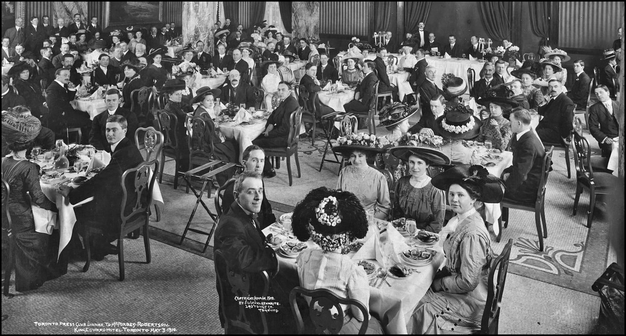 Press Club Dinner, King Edward Hotel 1910 TPL.jpg