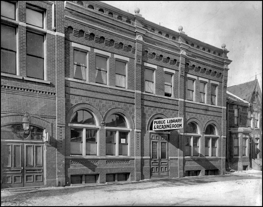 Public Library-Boulton Ave., w. side, n. of Queen St. E. 1901 TPL.jpg