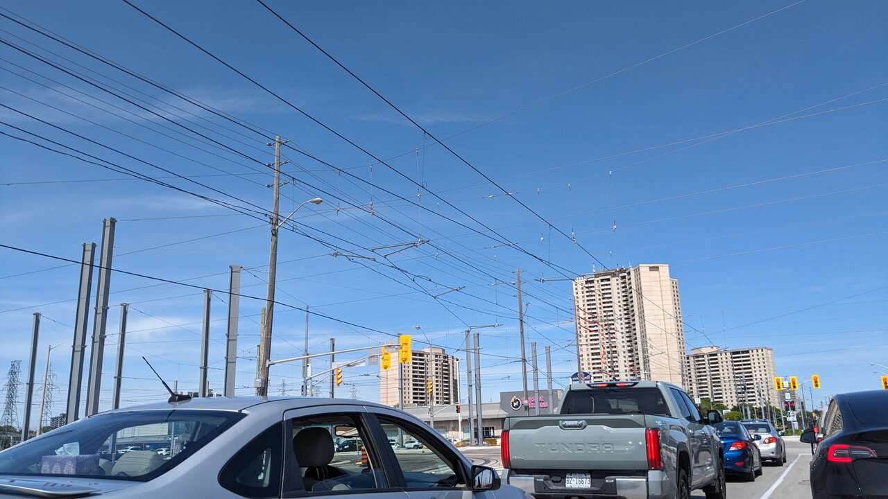 Wire Clutter near the Maintenance Facility (west of Jane St)