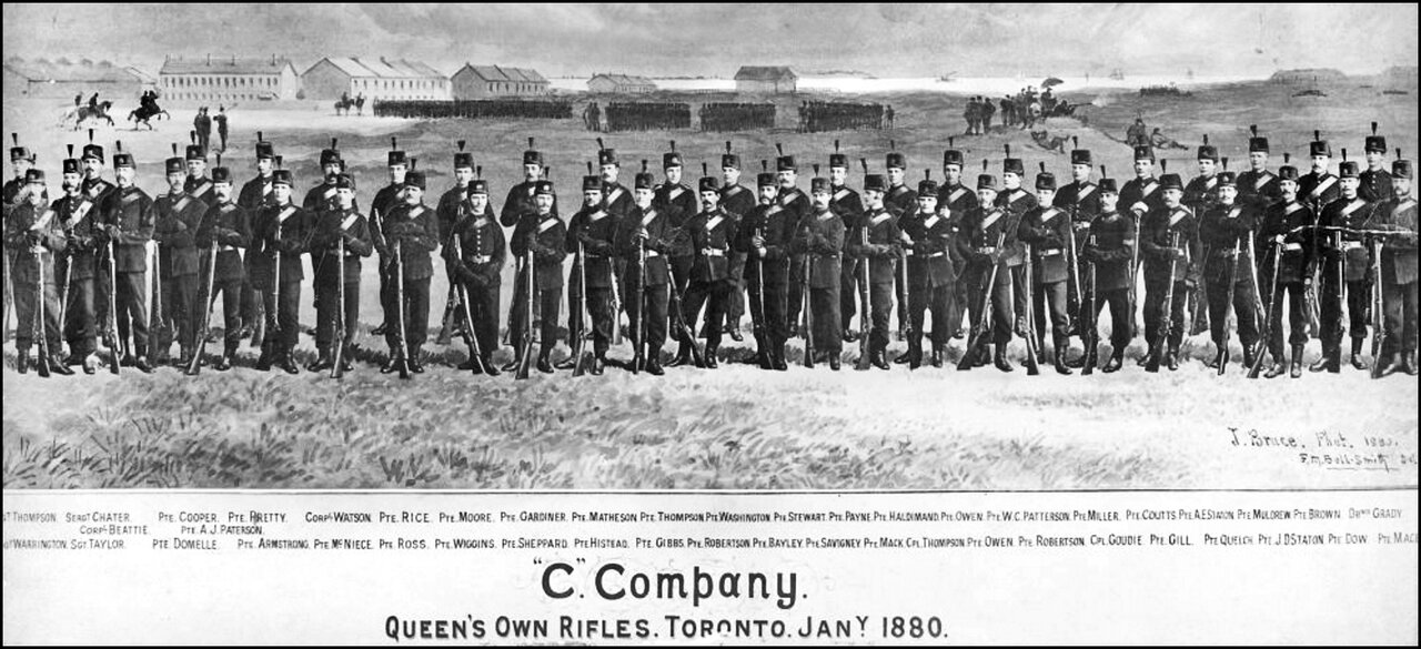 Queen's Own Rifles photo by photographer J. Bruce and painter F. M. Bell-Smith.jpg