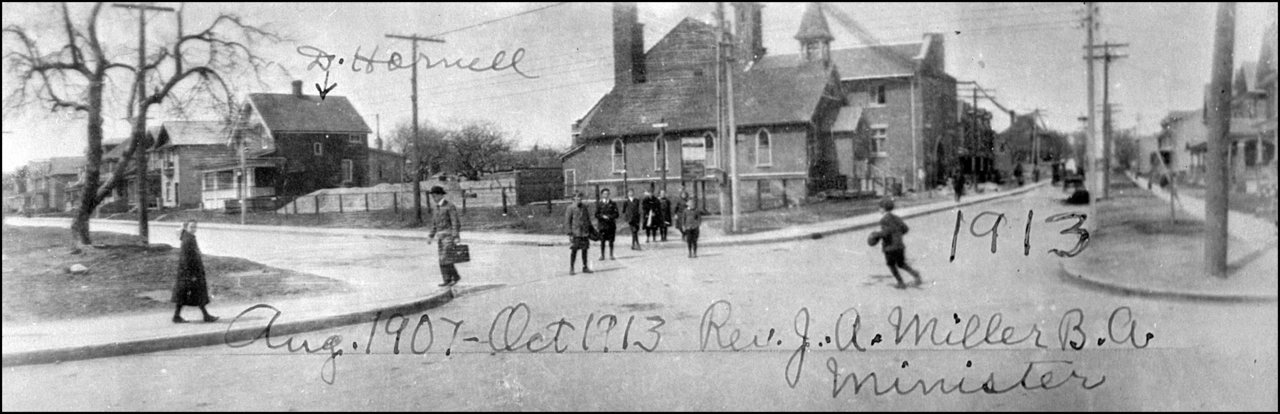 Riverdale Presbyterian Church, Pape Ave., north west corner Harcourt Ave. 1913  TPL.jpg