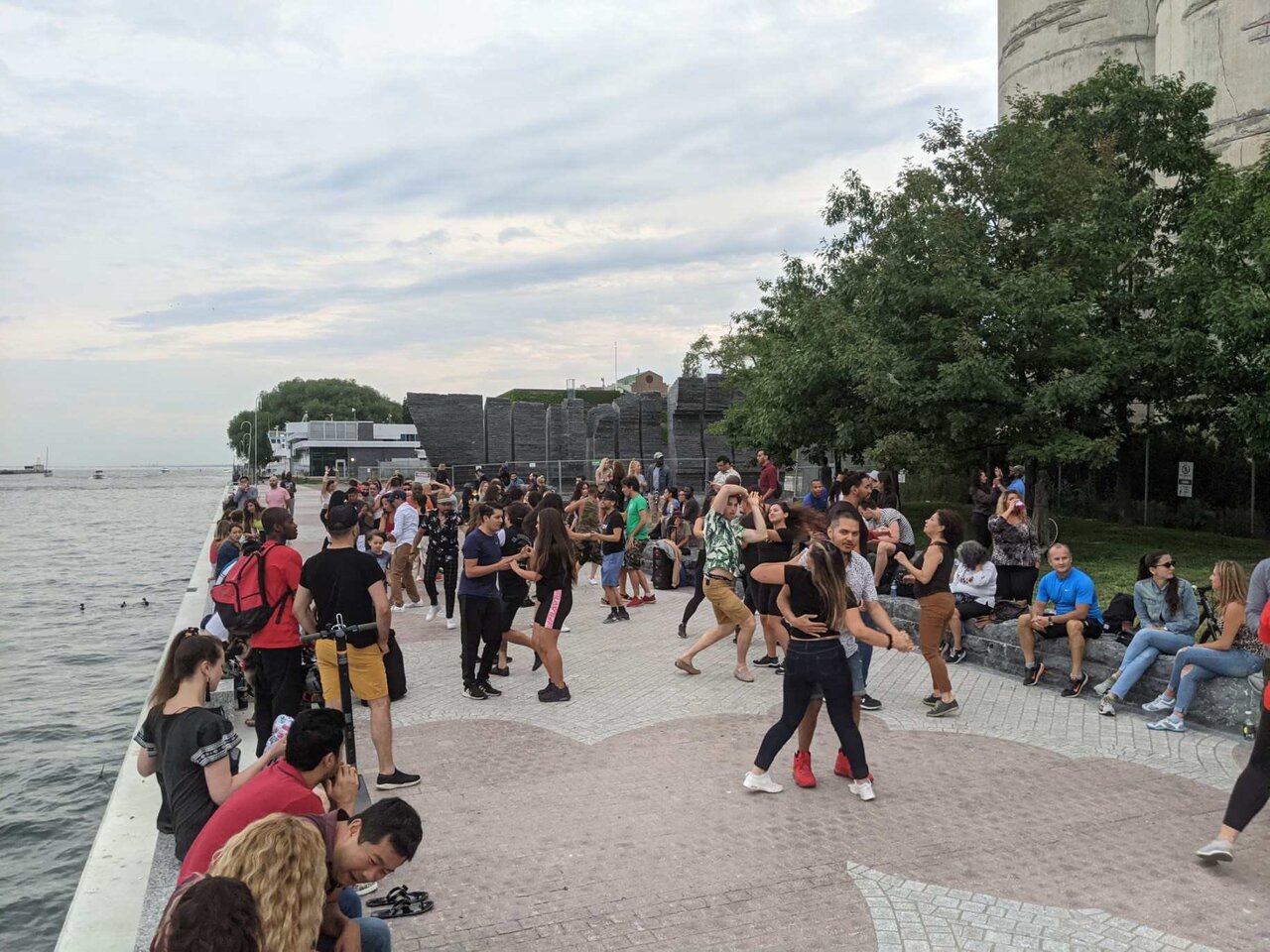 Salsa dancing on new Western Channel Promenade_June 2021.jpg