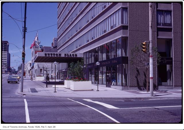 Sutton Place Hotel, 951 Bay Street, Bay and Wellesley; 1st July 1970.JPG