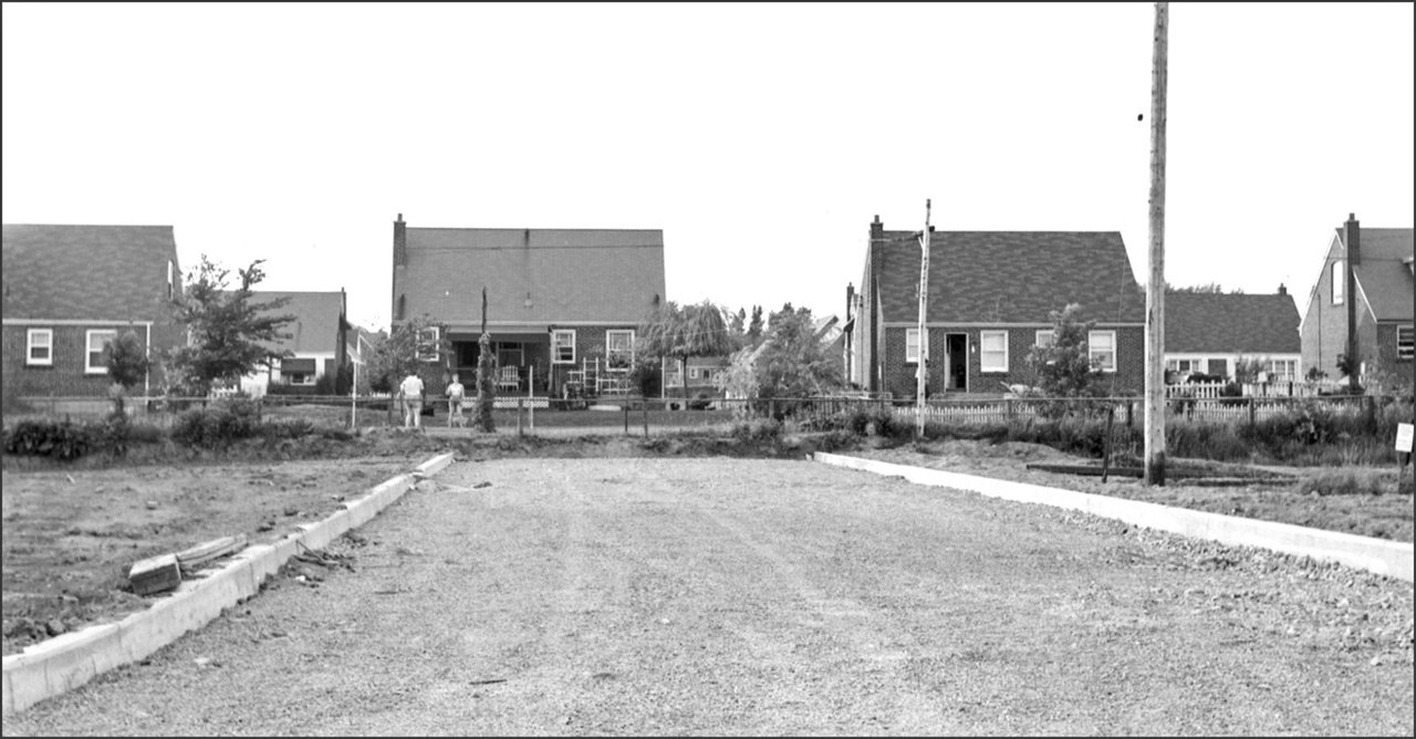 Tamworth Road, looking north from Holcolm Road; rear of houses on Lorraine Drive in background...jpg