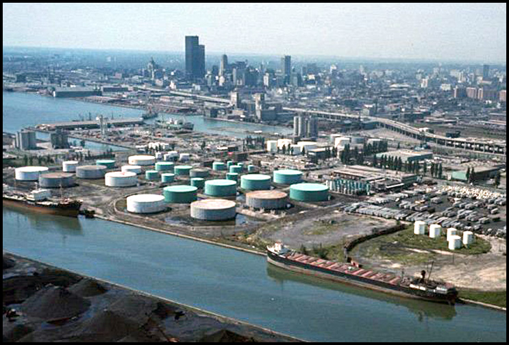 tank farm in PortLands 1972.jpg