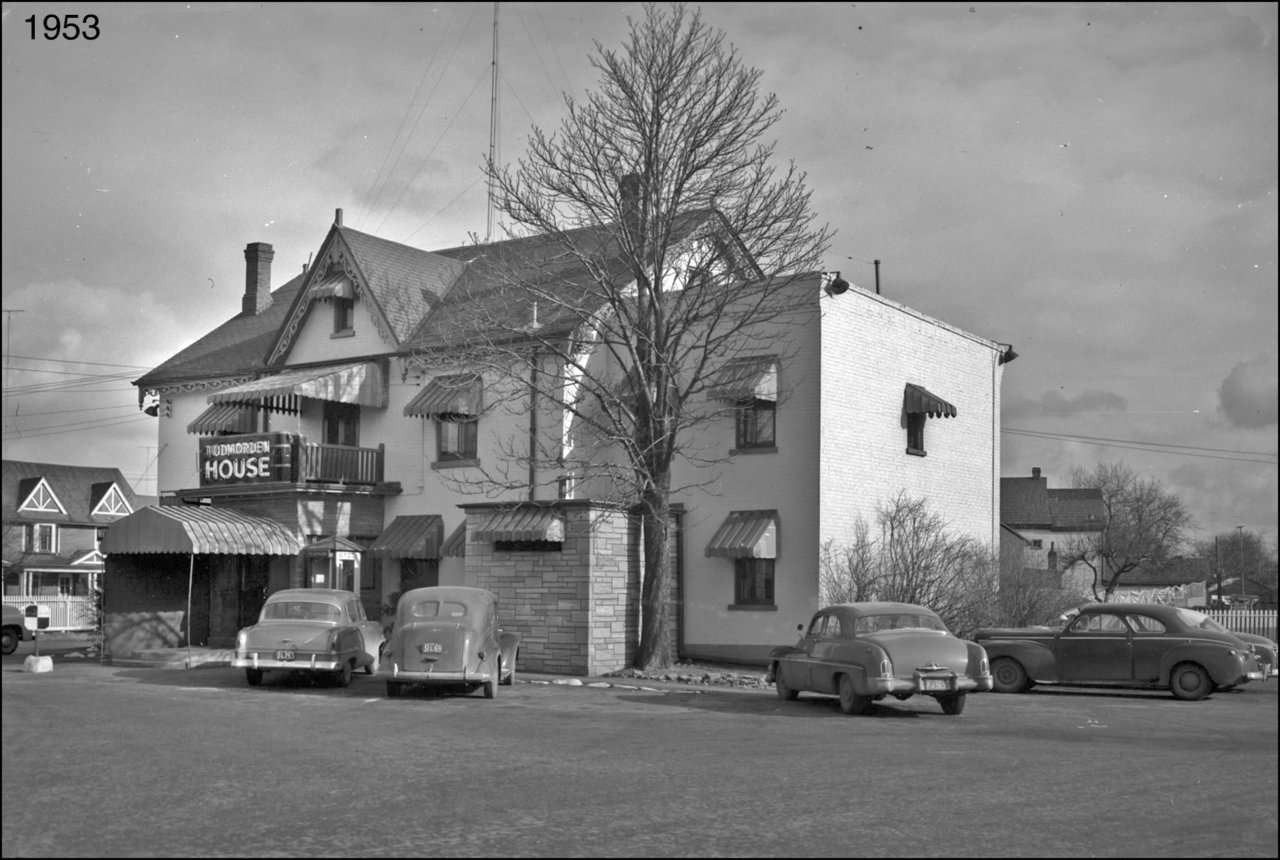 Todmorden HoteL (built ca 1892), Broadview Ave., south east corner Westwood Ave. 1953  TPL.jpg