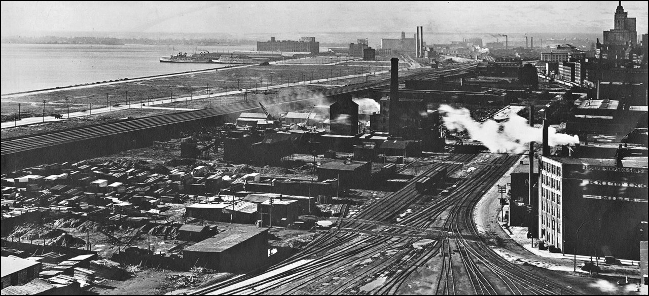 Toronto harbour c.1930 looking W. from corner of Esplanade & Berkeley St. TPL.jpg