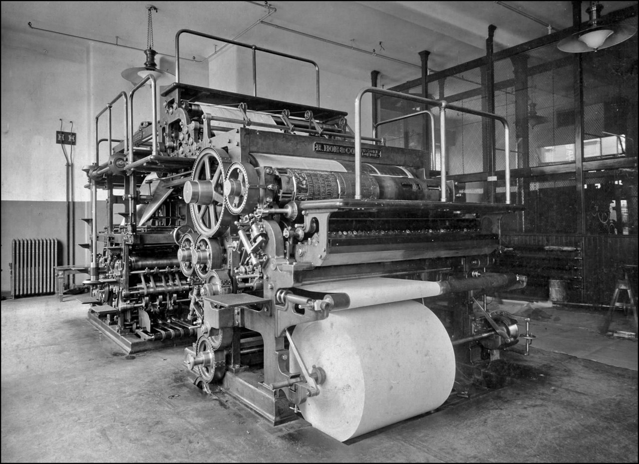 Toronto Telegram (1900-1963) press room 1904  TPL.jpg