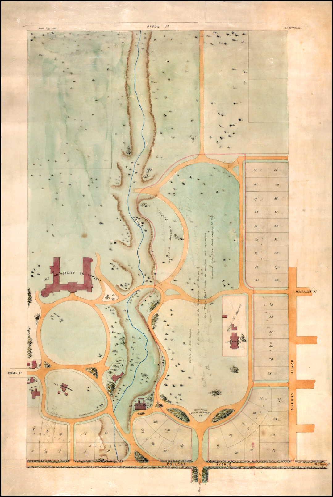U. of T. campus map  1859  UofT Archives.jpg