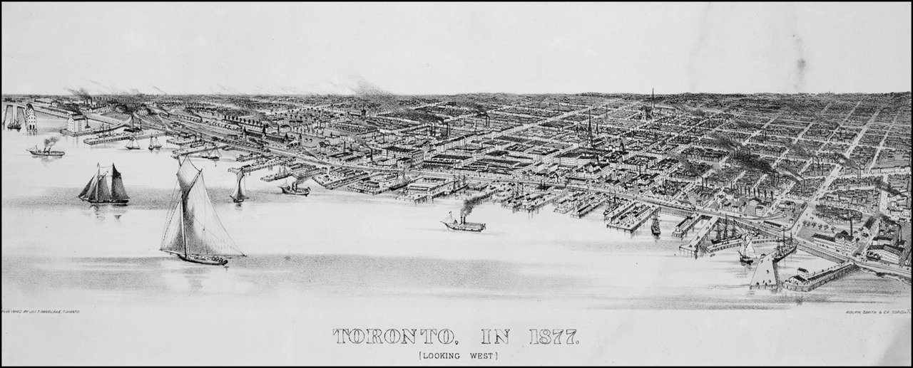 Waterfront from Bathurst St. on the west to Trinity St. on the east 1877   TPL.jpg