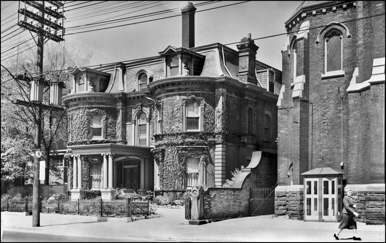 William McMaster house-Bloor E. N. side - W. of Park Rd 1955 TPL.jpg