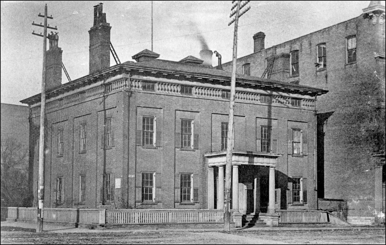 William Warren Baldwin house, Front St. W., north east corner Bay St. 1886  TPL.jpg