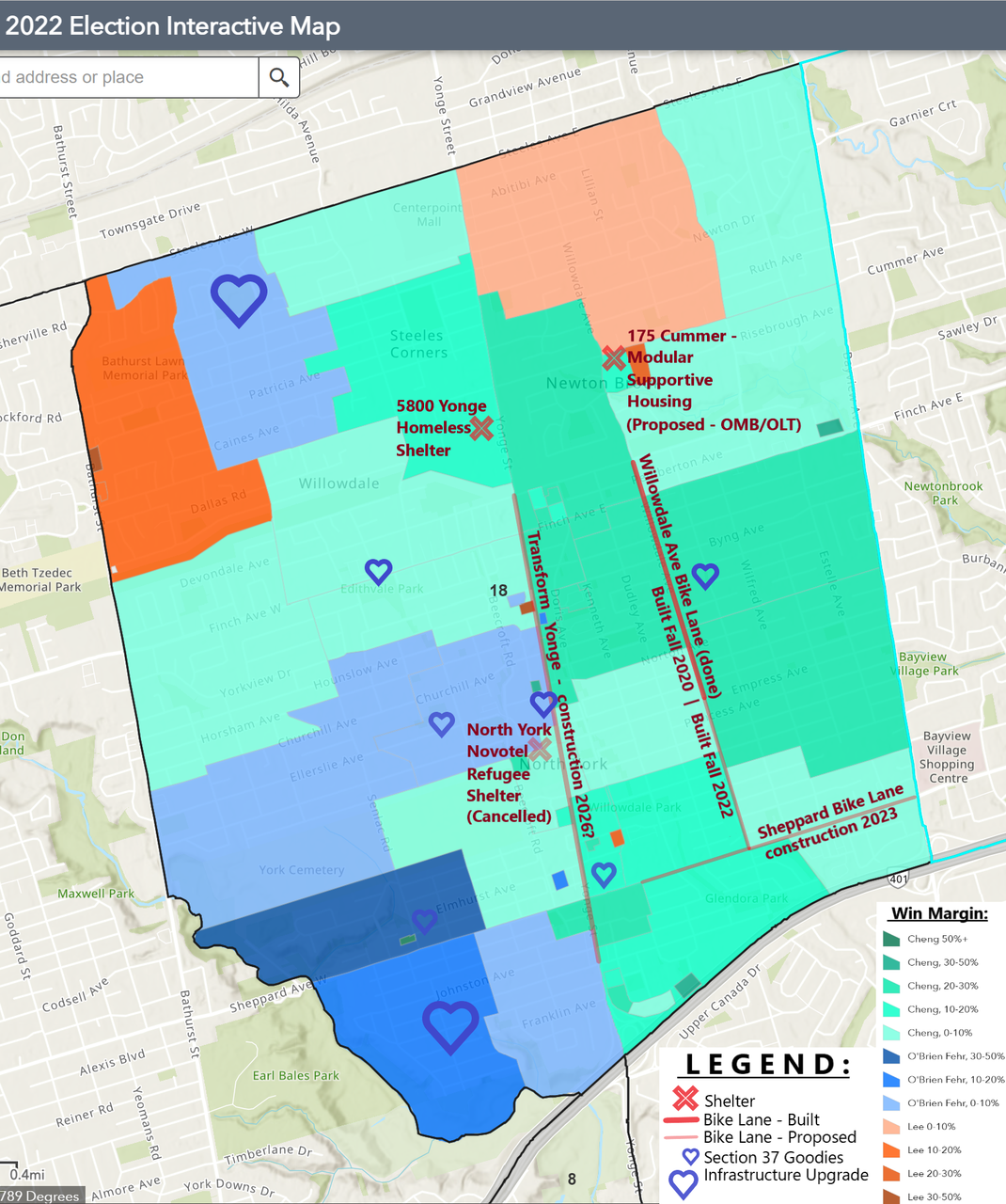 Willowdale_2022CouncillorPollResults_LegendBikeLane.png