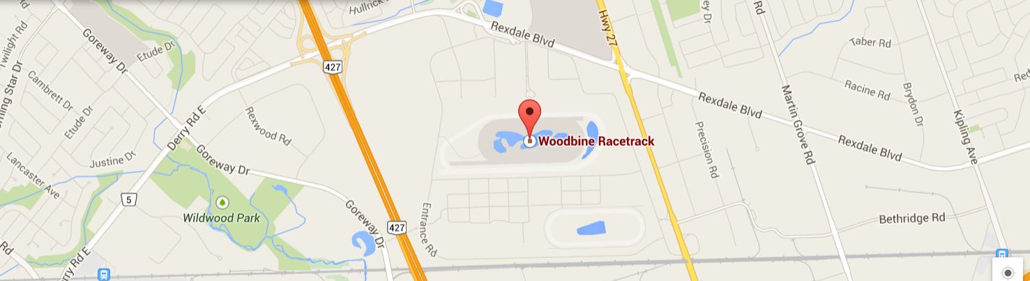 woodbine racetrack and train tracks.JPG