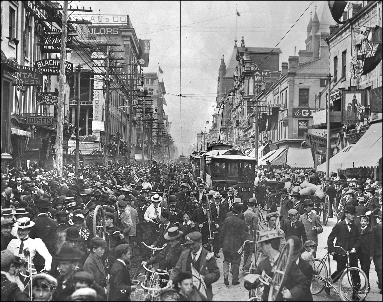 Yonge St., looking north from south of Adelaide St. 1900 TPL.jpg