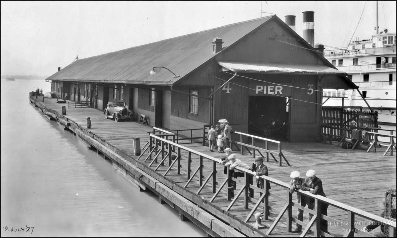 Yonge St. Wharf, Esplanade E., S. side, looking south along Scott St. slip  1927  photo by Pea...jpg