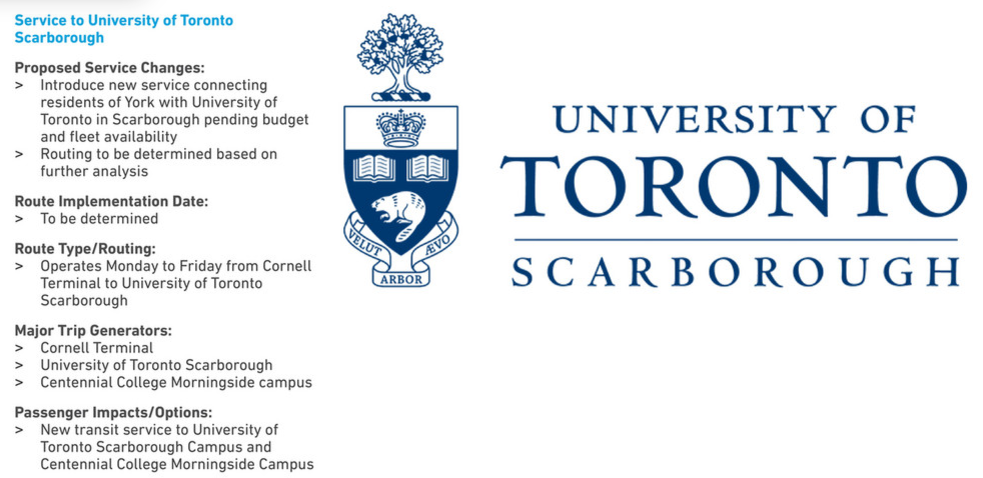 YRT UTSC Route.png